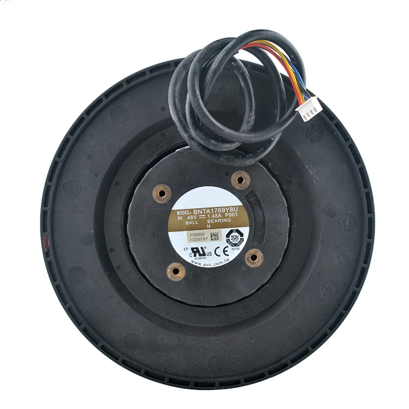 

BNTA1769Y8U 170mm 17cm DC48V 1.48A 4-pin Waterproof circular centrifugal turbine blower for cabinets