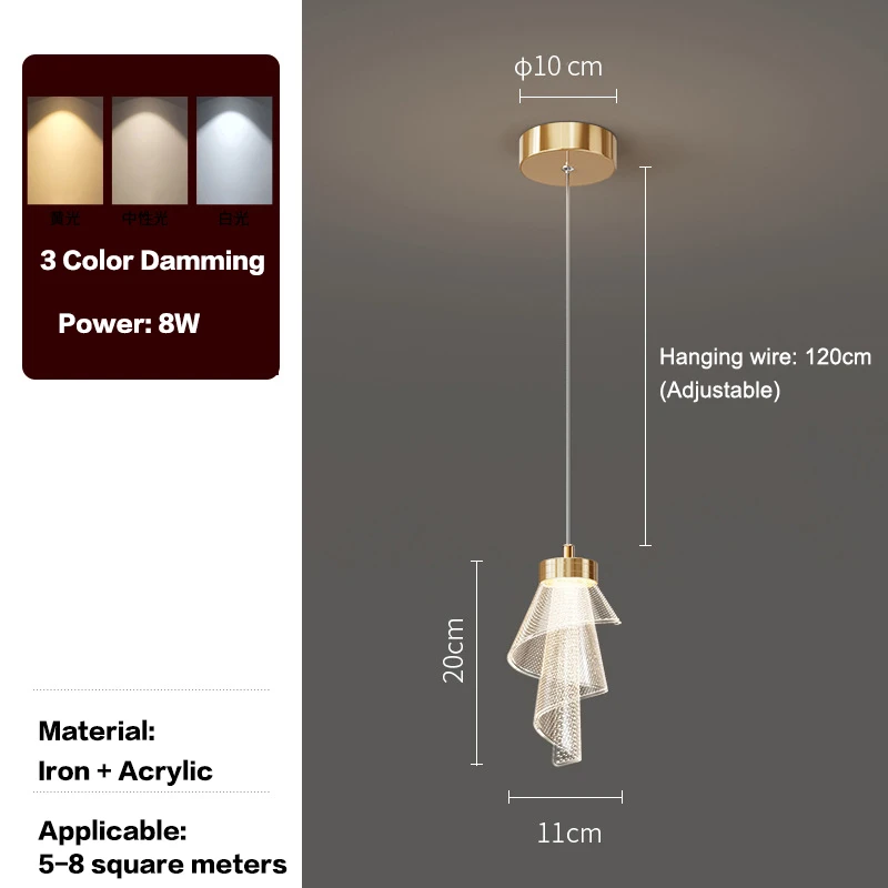 Modern Acrylic Chandelier Led Long Line Pendant Lamp For Villa Living Room Pendant Lights Dining Room Home Stair Indoor Lighting