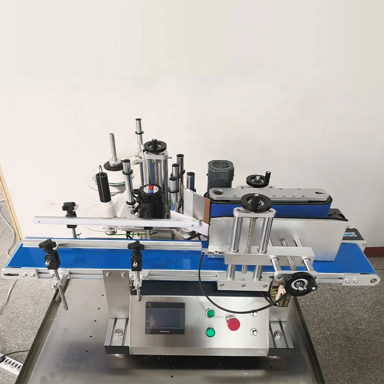 علي بابا الصين المورد آلة الملصقات التلقائي / آلة وضع العلامات المسطحة آلة وضع العلامات على الزجاجات مع المبرمج #1