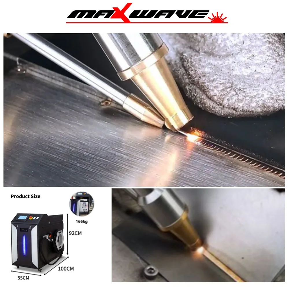 MAXWAVE Laser Welding Machine Handheld Flexible Welding Water Cooled High Efficiency for Metal Welding