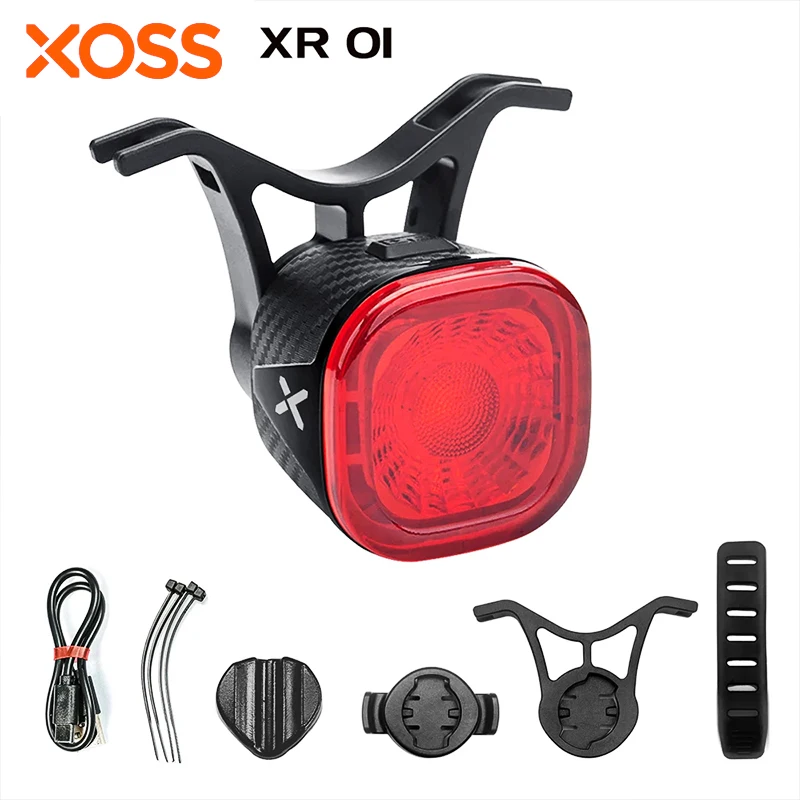 

XOSS XR01 Bicycle Rear Light Smart Auto Brake Sensing Tail Light LED Charging Waterproof Cycling Taillight Bike Accessories