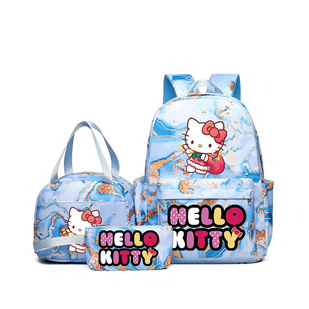 

Sanrio Hello Kitty Backpack for Women Cute Large Capacity Print School Bag Set with Lunch Bag and Pencil Case 14 inch Ipad