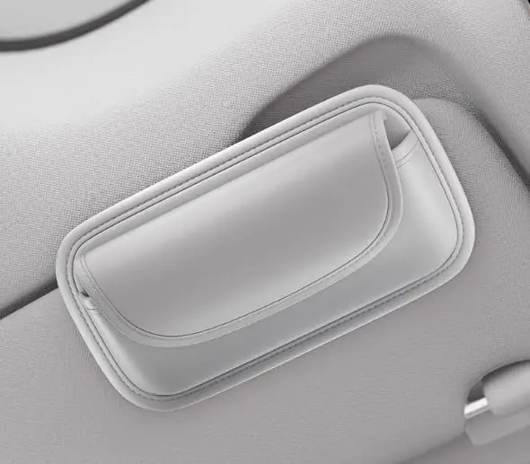 New Car Sunglasses Holder & Glasses Case - Sun Visor Card Clip with All-in-One In-Car Storage