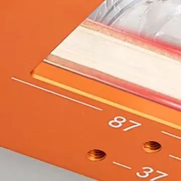 Aluminum Alloy Cabinet Handle Slotting Template 343mm Orange Grooving Jig For Closet Door Panel Round Router Tool