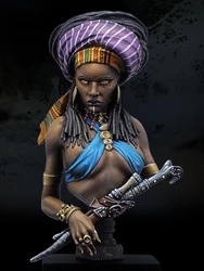 Resin soldier 1/10 ancient officer woman bust warrior Model Unassambled Unpainted Figure Building Kit