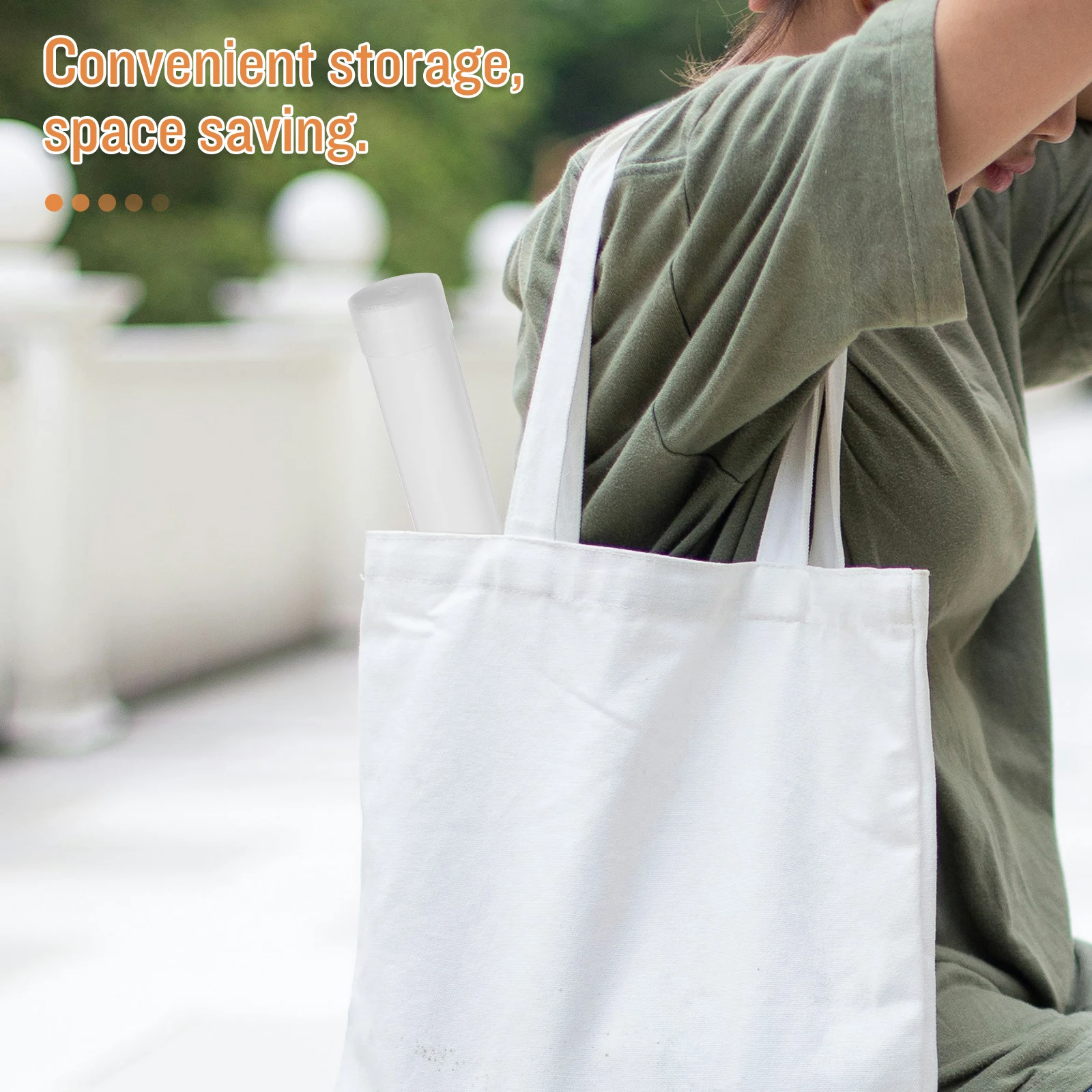 

2Pcs Poster Tube Artwork Storage Mailing Protectors White PVC Scalable Travel Paintings Documents Wrapping Supply