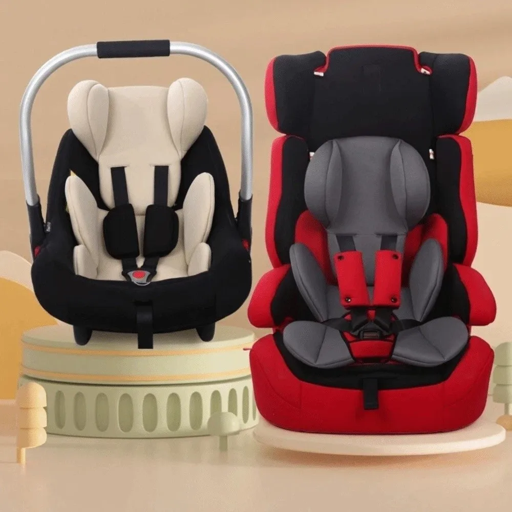 メッシュ通気性ベビーカーシートクッションオールシーズンユニバーサルフィットベビーカーマットレスヘッドレストパッド腰保護