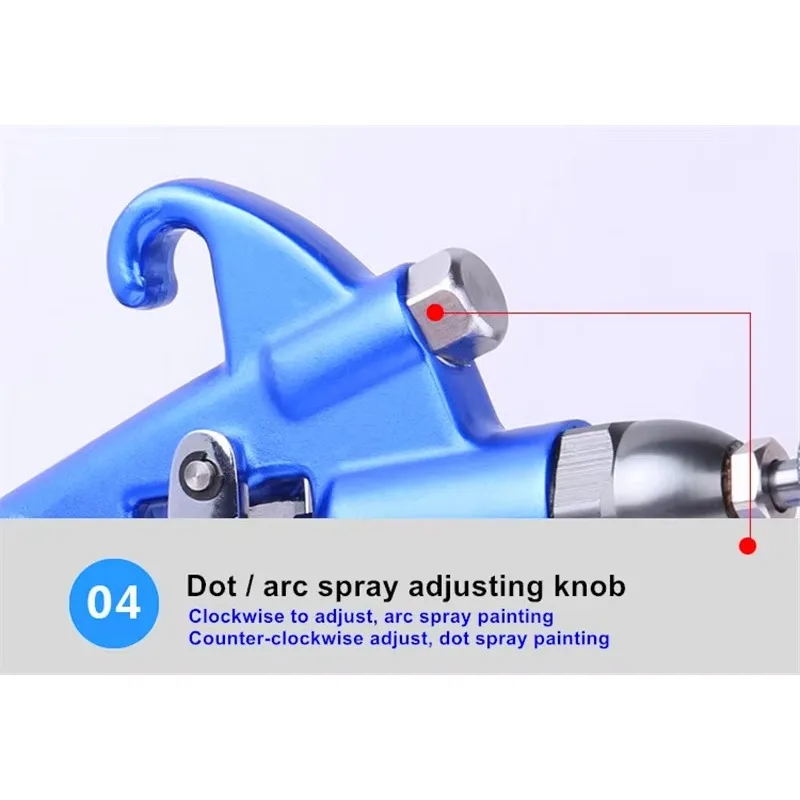 Pistola a spruzzo a doppia testa con pistola a spruzzo a due componenti con due ugelli circolari a forma di ventaglio