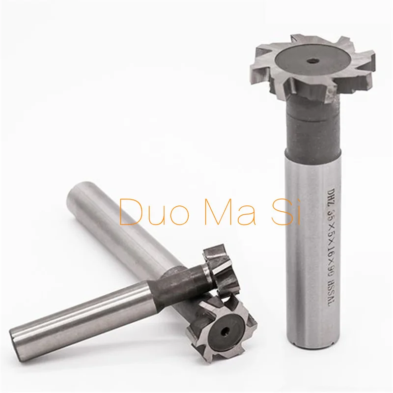 HOT 1Pcs T Slot Milling Cutter for Metal HSS Woodruff Key Seat Router Bit Thickness 1-12mm Diameter 8-50mm