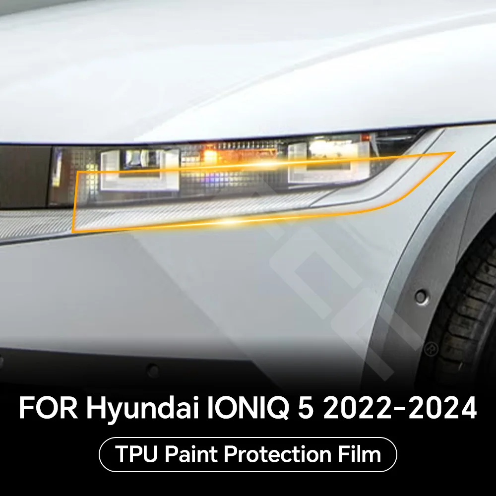 

Headlight Rearview Door Handle TPU Protection Film For Hyundai IONIQ 5 2022-2024 Anti-scratch Pre-cut PPF Clear Bra Resistant