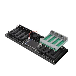 8 Channel 18650 Lithium Battery Capacity Tester Module MAh MWh Digital Battery Power Detector Module 18650 Battery Tester Type-C