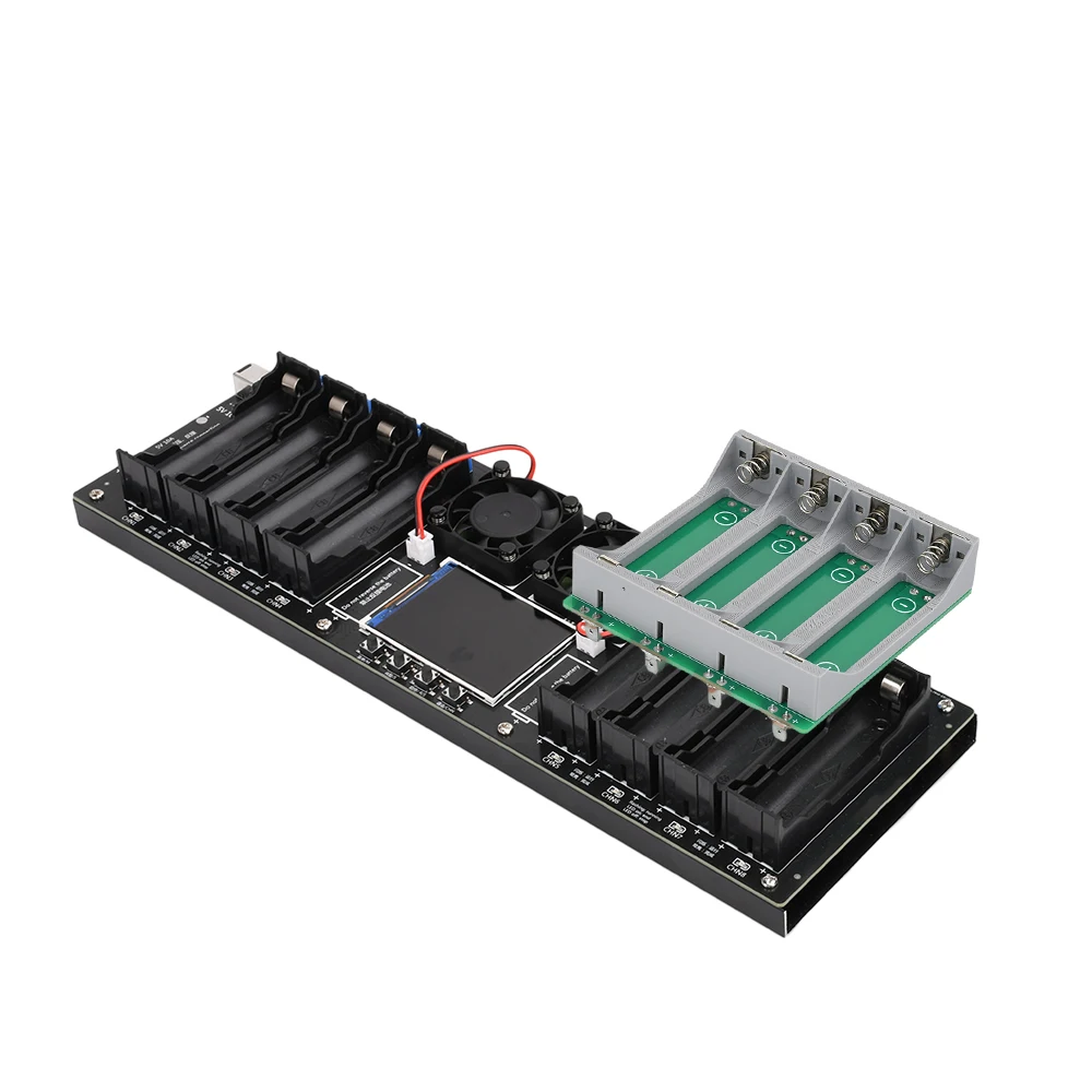 8-kanałowy moduł testera pojemności baterii litowej 18650 MAh MWh Cyfrowy moduł detektora mocy baterii 18650 Tester baterii typu C