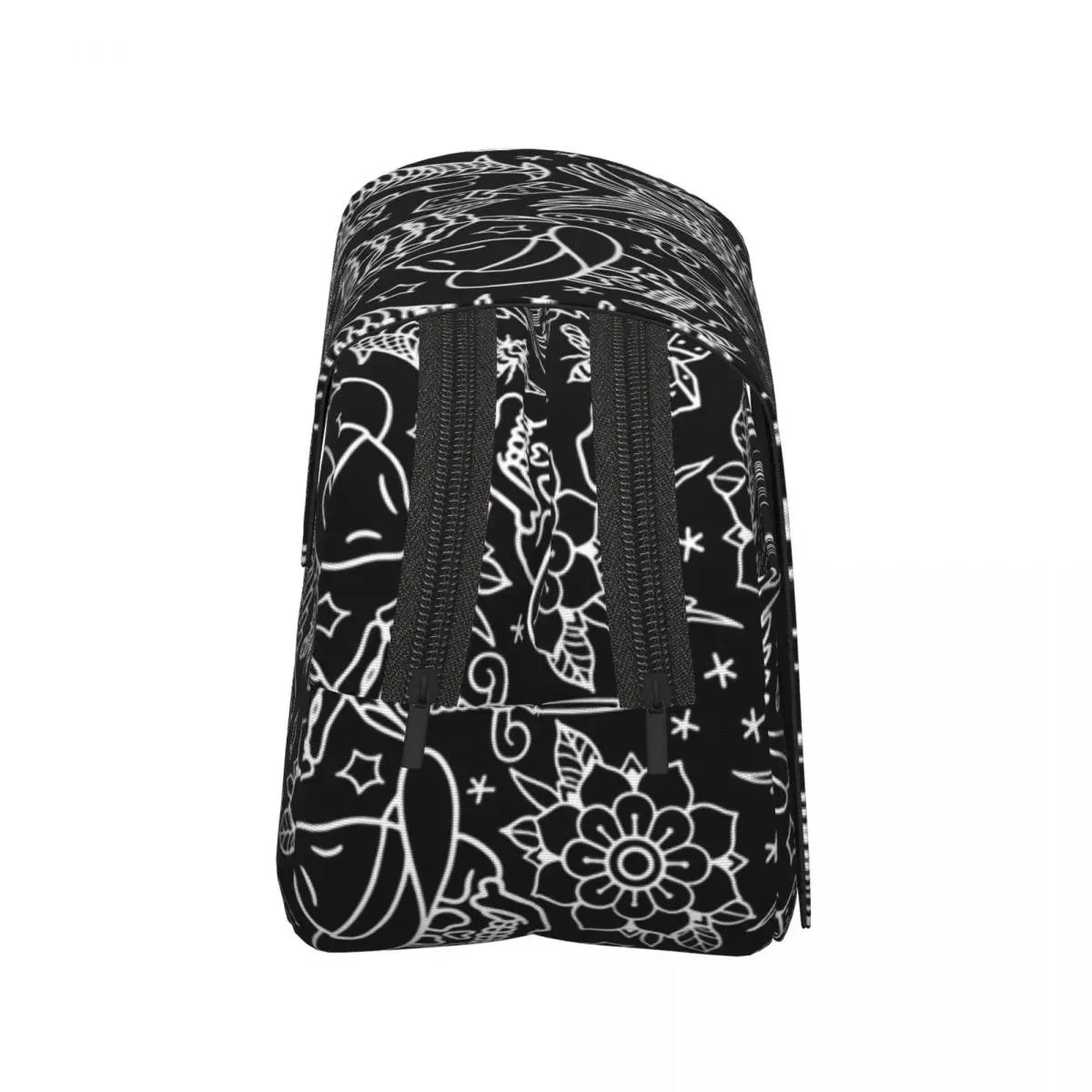 American Traditional Tattoo Flash Print Pencil Cases Pencil Pouch Hard Shell Leather Large Capacity Pen Box Pencil