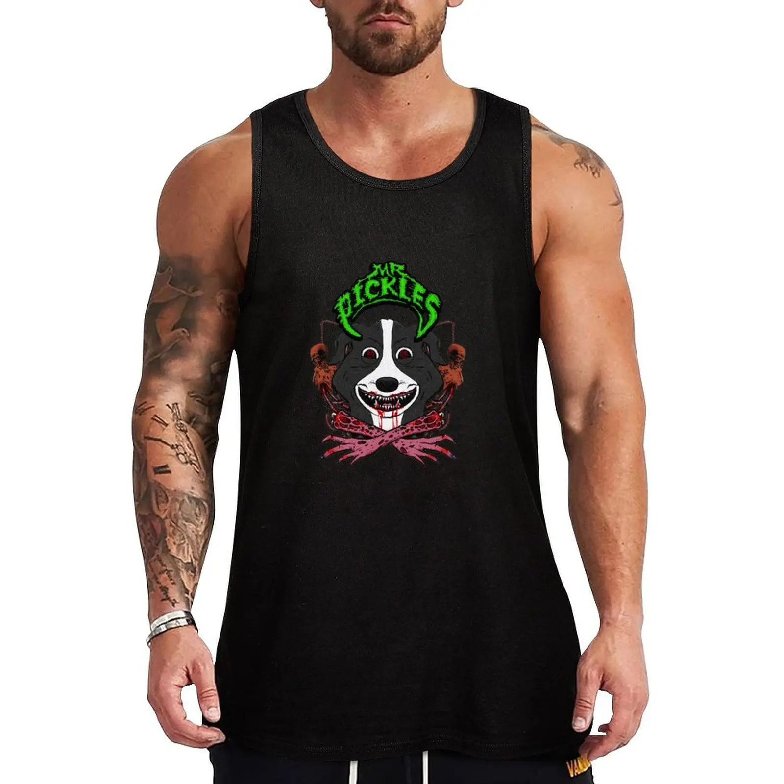 MR PICKLES HELLBOUND Tank Top Loose Fit Tank Top Casual Daily Sleeveless Summer Top