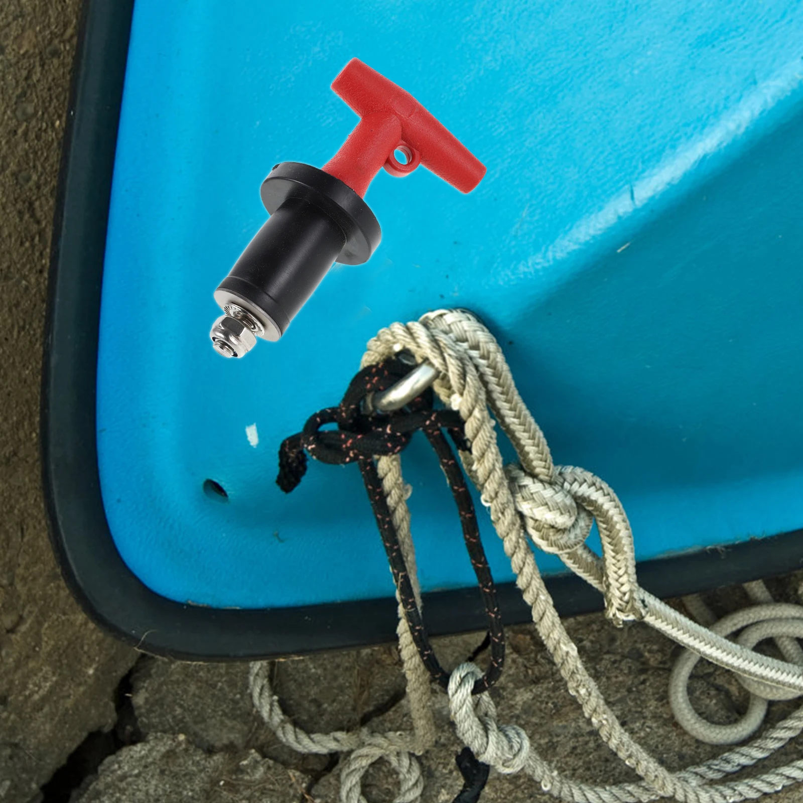 

Marine Plastic Drain Stopper T-Handle Deck Scupper Plug for Boat Yacht Efficient Water Drainage and Leak Prevention Solution