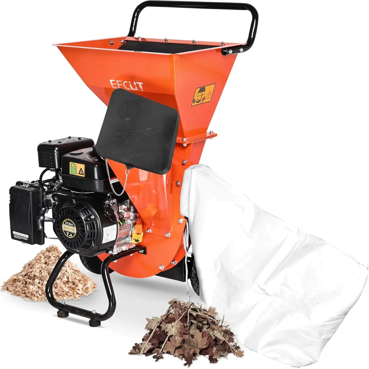 

Wood Chipper Shredder Mulcher Heavy 7 Powered 3 in 1 Multi-Function 3" Inch Max Wood Diameter Capacity