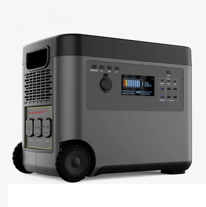 Germany Stock Solar Wireless Charging Outdoor Camping Generator Backup All In One 2500w 3000w Portable Power Station