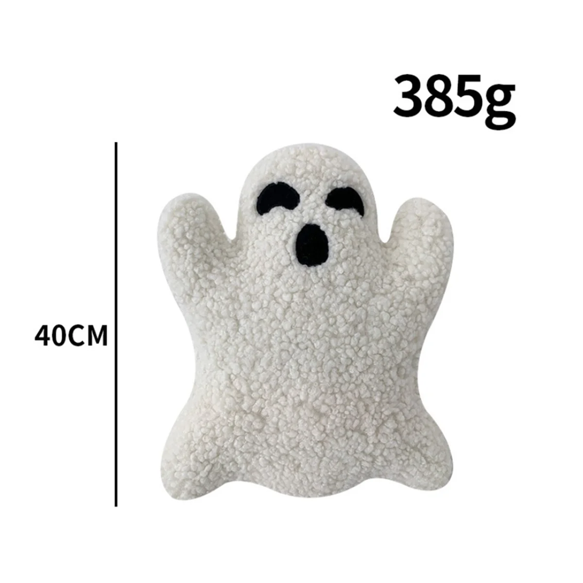 3 Pcs Ghost Halloween Pillows Cute Soft Throw Pillows Stuffed Ghost Shaped Pillow Ghost Decorative Spooky Pillows