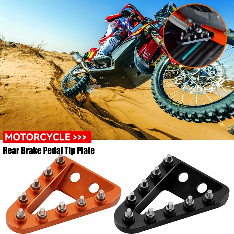 

Motorcycle Accessories CNC Rear Brake Pedal Step Tip Plate For KTM XC XCF XCW SX SXF EXC EXCF TPi 6Day 250 300 350 2017-2023
