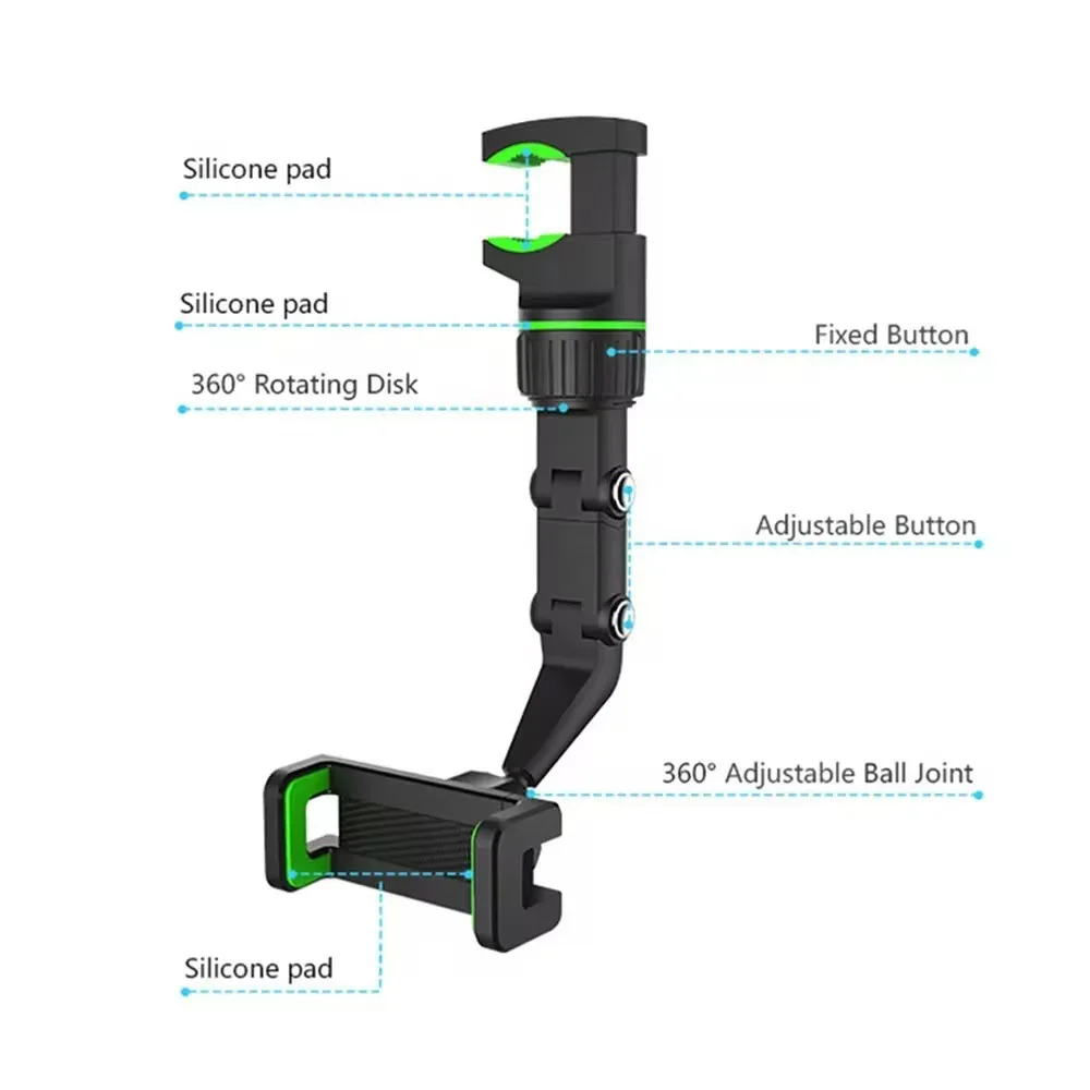 Picture 7: Universal Automotive Mobile Phone Bracket Rearview Mirror Fixed Rotary Adjustment Cross Border Automotive Bracket