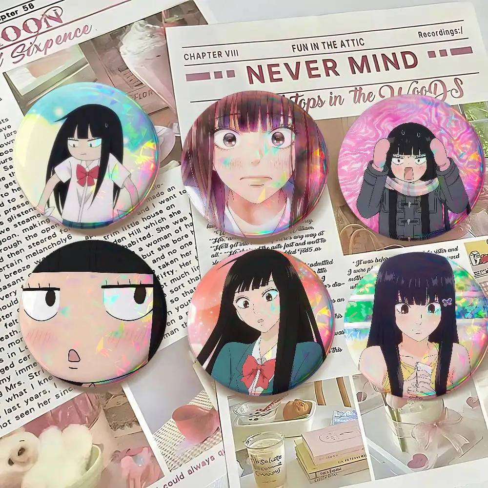 Anime Kimi Ni Todoke For Badge Custom Laser Hologram Enamel Pin Badge Metal Lapel Brooch For Clothes Bag Accessory Gift