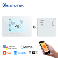 Tuya Wifi Smart Thermostat RF Wireless Gas Boiler Water Heating Temperature Remote Controller Works with Google Home Alexa