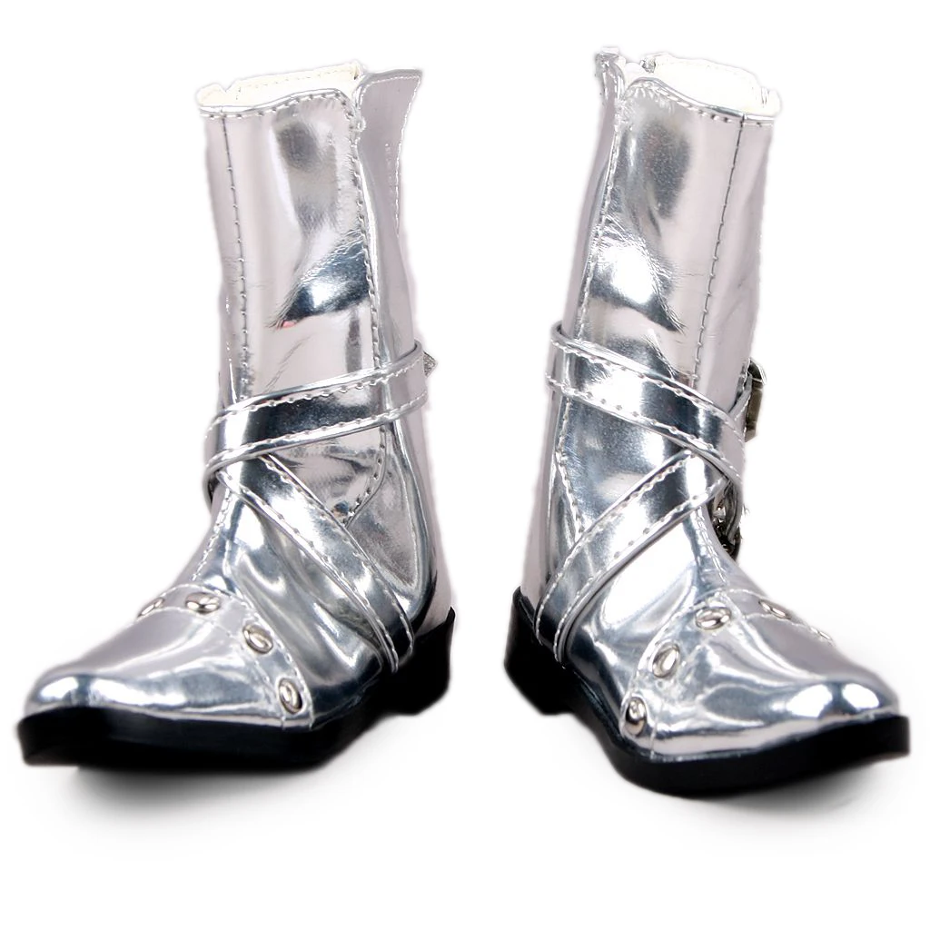 

[wamami] 13# Silver Rivets 1/3 SD BJD Dollfie Synthetic Leather Boots/Shoes~9cm