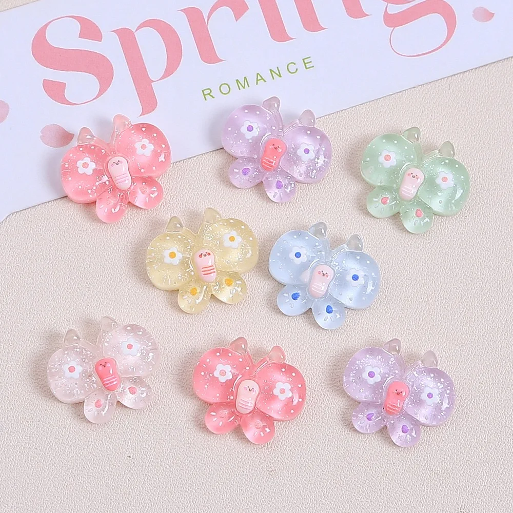 

Mini Trnasparent Butterfly Resin Cabochon 30pcs Flatbacks for DIY Jewelry Making Wholesale Scrapbook Decoration Accessory