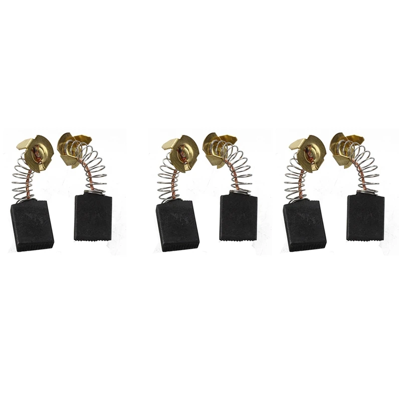 6Pcs Power Tool Replacement 16Mm X 13.5Mm X 6.5Mm Motor Carbon Brushes