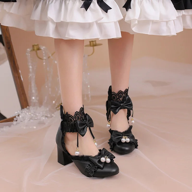 صنادل لوليتا الصيفية الحلوة والرائعة بمقدمة مستديرة على شكل حلوى حلوة سهلة الارتداء بمقدمة مفتوحة مع صنادل منصة بإبزيم للإغلاق