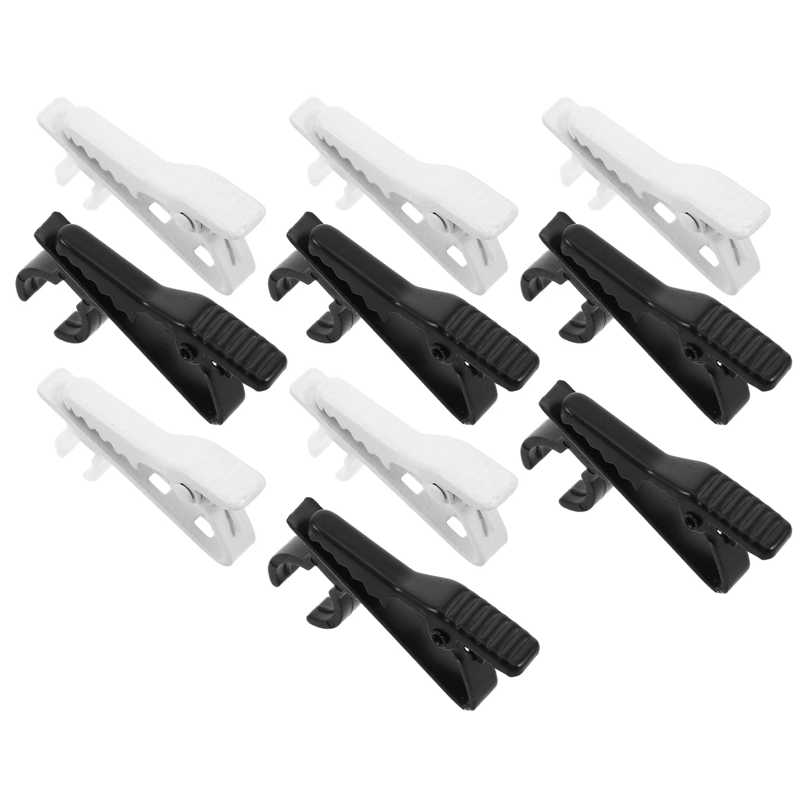 

1 set 1 Set Universal Lavalier Microphone Clips Lightweight Secure Grip For Stable Recording Headworn Mic Holder Lapel Clip