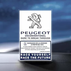 Car Front Windshield Static Sticker Waterproof Static Decal For Peugeot 407 508 2008 5008 307 308 3008 206 207 208 107 106 205