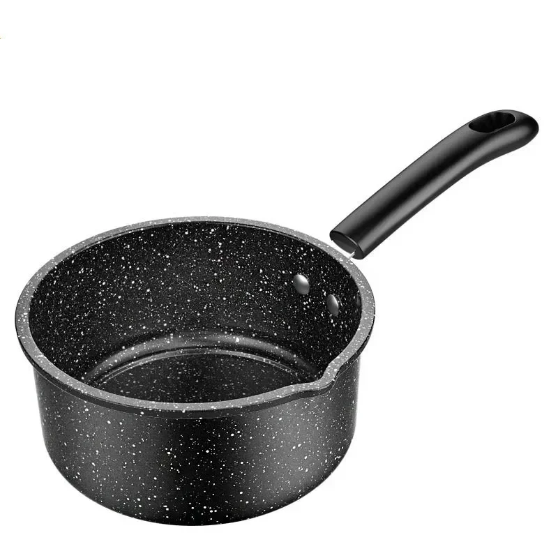 Soup Pot Thermal Cooker Non-stick Cookware for Kitchen Milk Noodles Pots Coating Saucepan with Cover Single Handle Pan Home