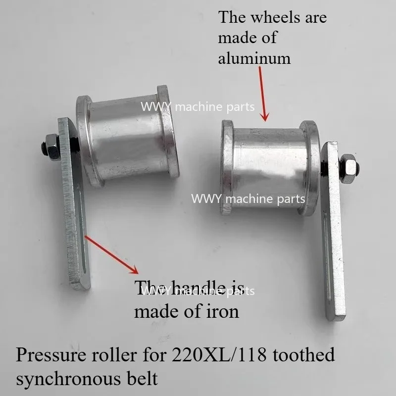 Suitable for Wire EDM Accessories Barrel Pulley 118/220 Press Belt Elastic Belt Pressure Wheel Tensioner Aluminum Model