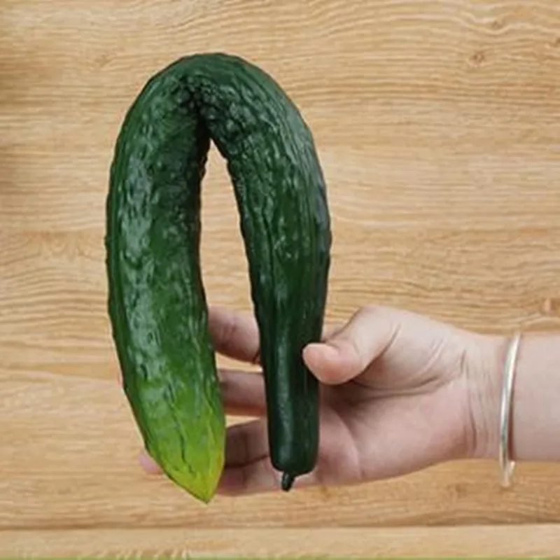 Simulation Blase lange Gurke Modell Tisch Display nach Hause dekorieren Fotografie Requisiten Kunststoff Gemüse Handwerk 4 teile/los – Detail 6