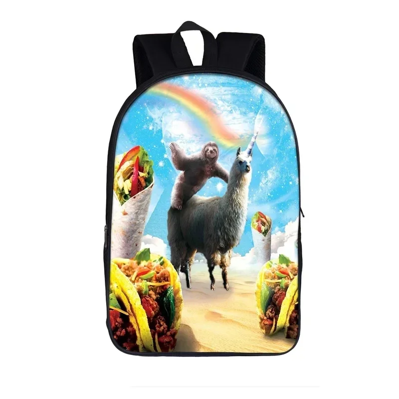 Funny Llama /Alpaca Backpack for Teenager Boys Girls Children School Bags Llamacorn Laptop Backpack Kids Book Bag Schoolbags