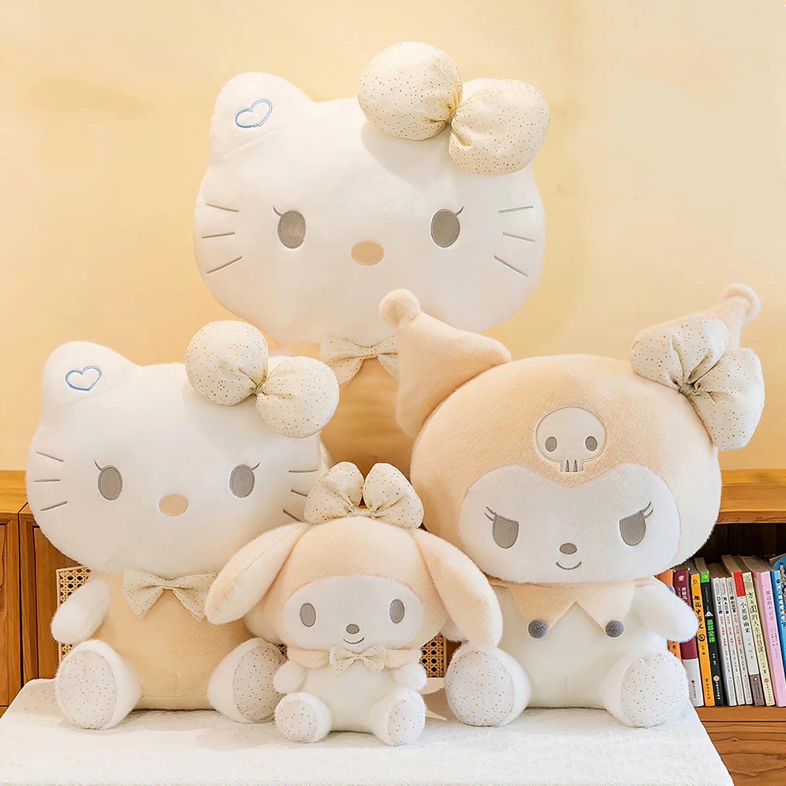 Cartoon Sanrio Hello Kitty Kuromi Plush Toy Kawaii Warm Sun My Melody Pillow Soft Stuffed Doll Big Size Cute Girl Birthday Gift