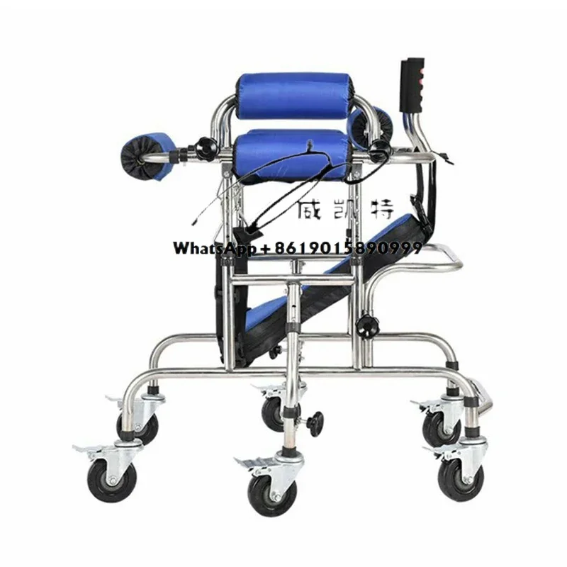 High quality children rehabilitation equipment height adjustable portable children standing frame walker