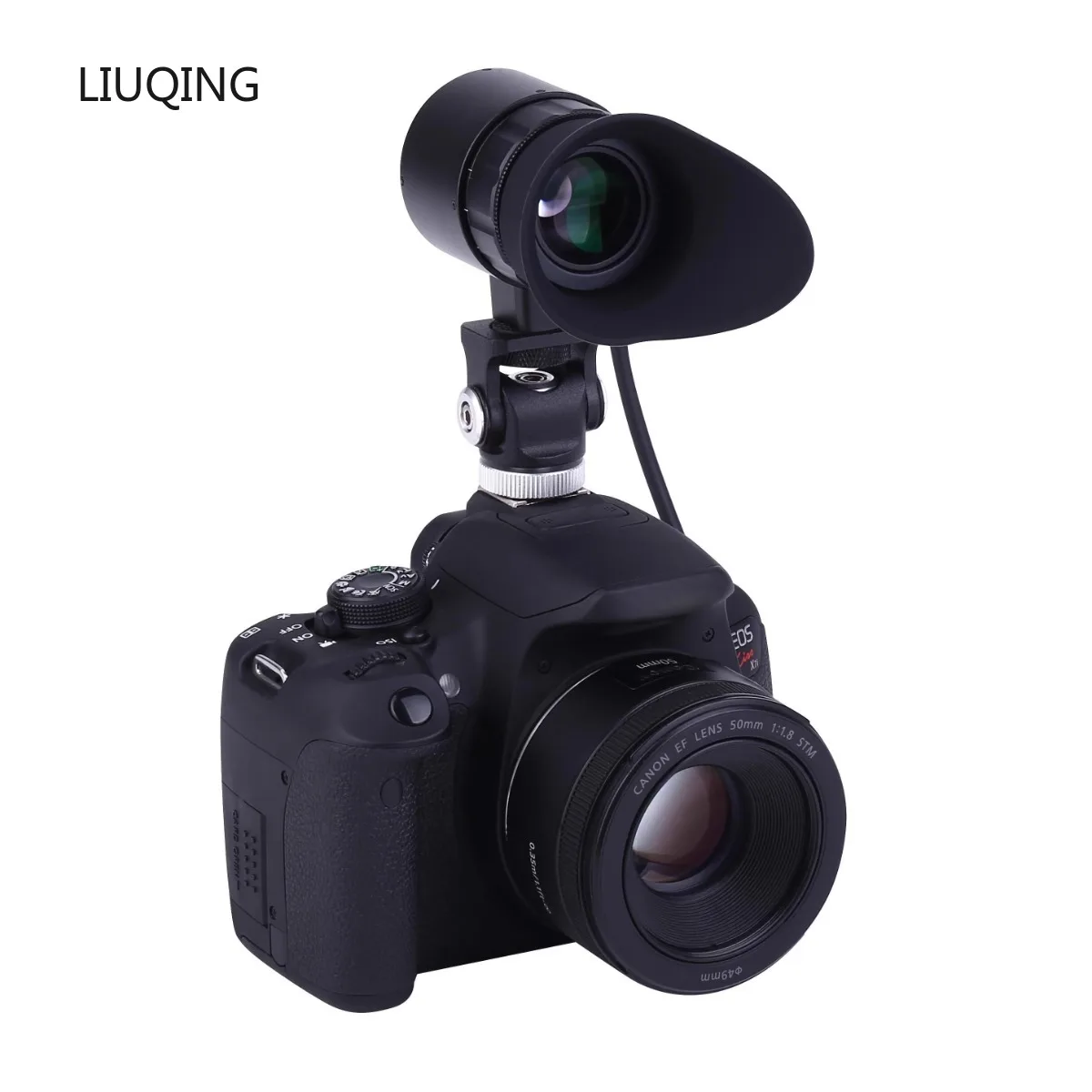 V780H-EVF Portable Large Screen HDMI-compatible Electronic Viewfinder Photographic Camera External Display with Hot Shoe Holder