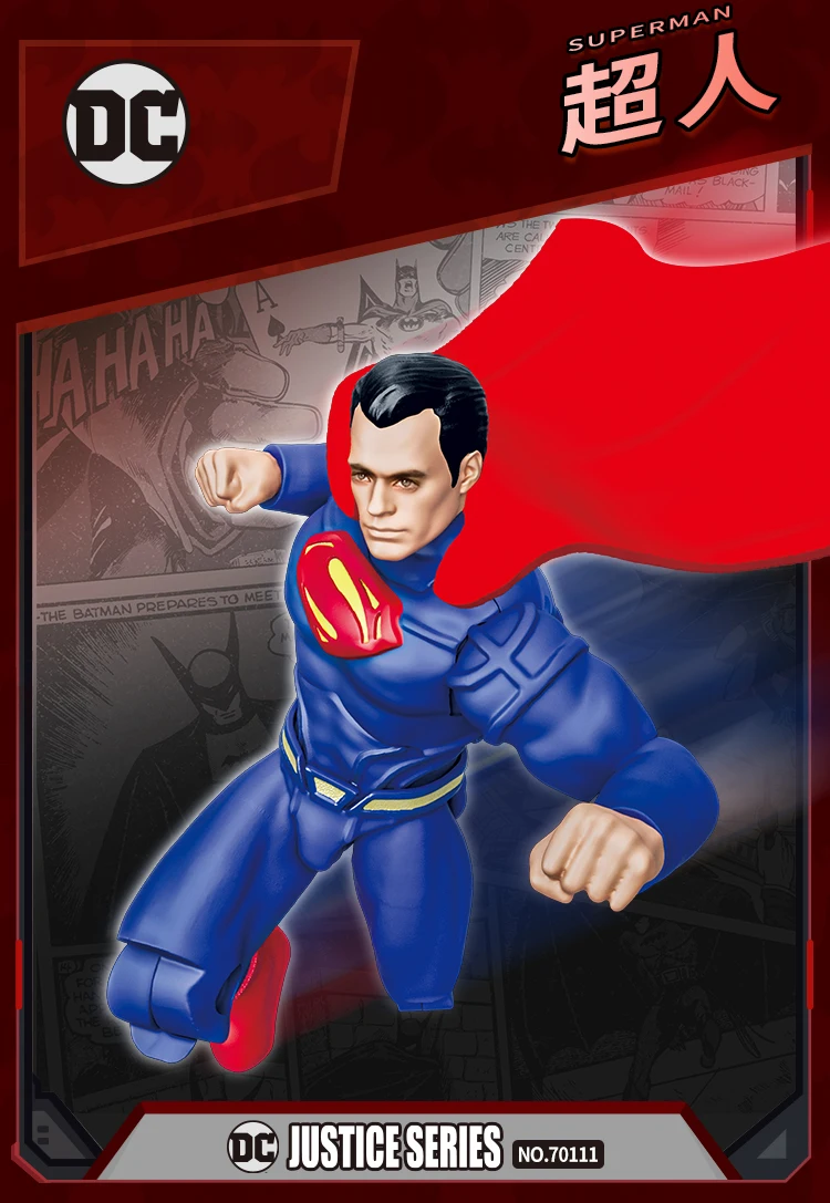 DC Justice League Spielzeug, The Dark Knight Trilogy Actionfigur, Batman, Superman, Aquaman, The Flash, Bausatzfigur, Geburtstagsgeschenk – Detail 6