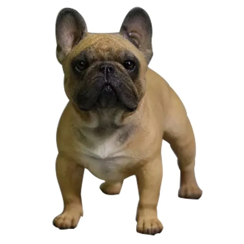 Standing French Bulldog Simulation Animal Model Home Furnishing Car Accessories Small Ornaments