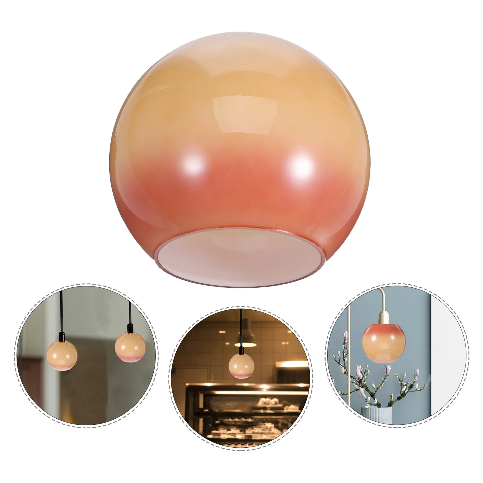 

Стеклянный плафон 5,9 дюйма, пастельно-розовый, с двумя отверстиями, для подвесных светильников, настольных ламп, потолочных светильников, винтажный, в деревенском стиле