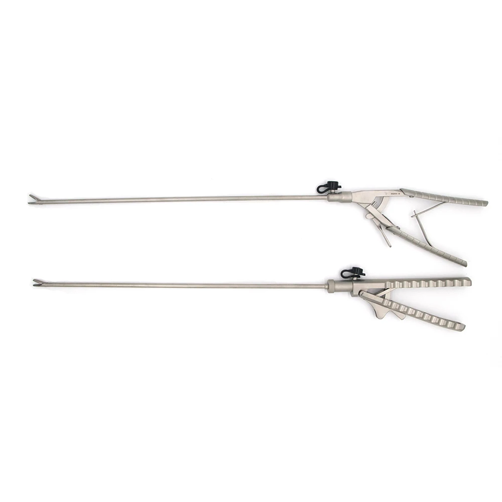 Heavy V-shaped 5mm Laparoscopic Straight Bending Self Aligning Needle Holder