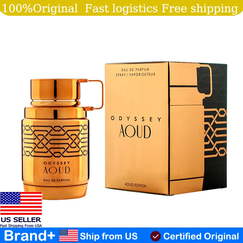 Armaf Odyssey Aoud Edition para Hombre, Eau de Parfum, Spray para Cabello y Cuerpo, 3.4 Onzas, Colonia de Larga Duración, Regalo de Cumpleaños, Portátil