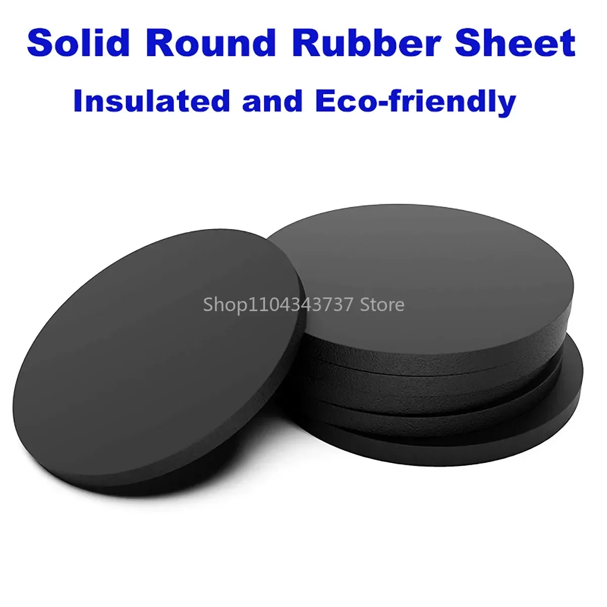 10pcs Solid Rubber Round Sheet Nitrile NBR Seal Gaskets Pad Dia 5/8/10/12/15/18/20/30/40/50/60/70/75-100mm Thick 1/1.5/2/3/4-8mm
