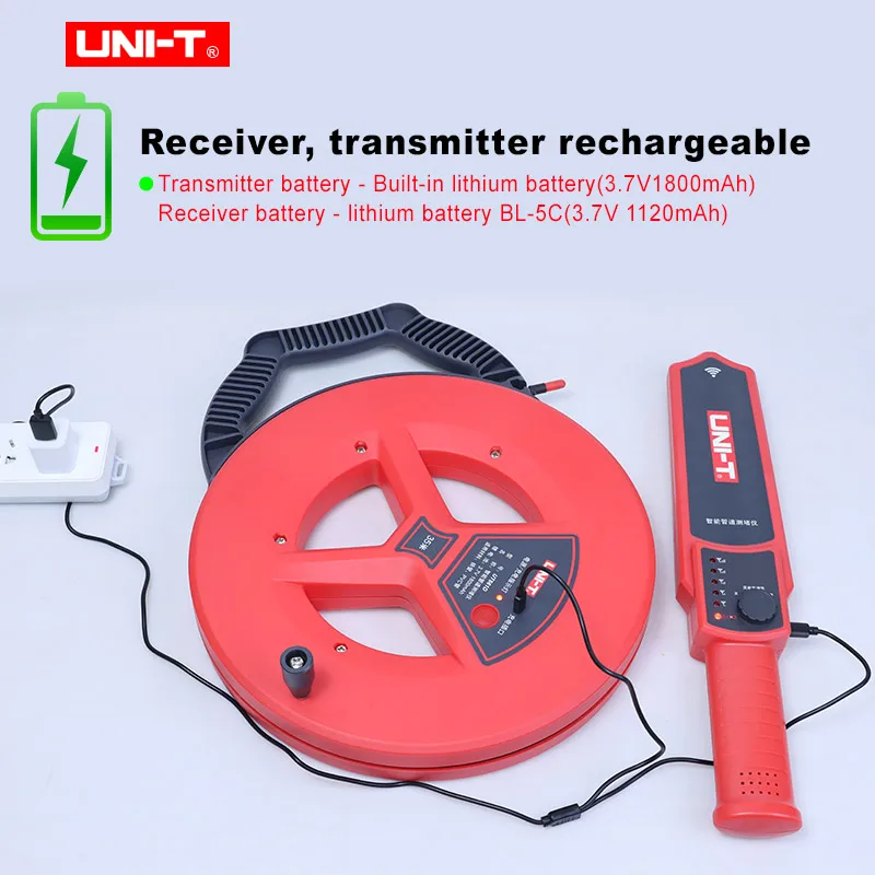 Imagem -05 - Uni-t Ut661a Ut661b Parede Pvc Ferro Tubulação Bloqueio Detector Diagnóstico-ferramenta Scanner Pipeline Bloqueio Encanadores Instrumento