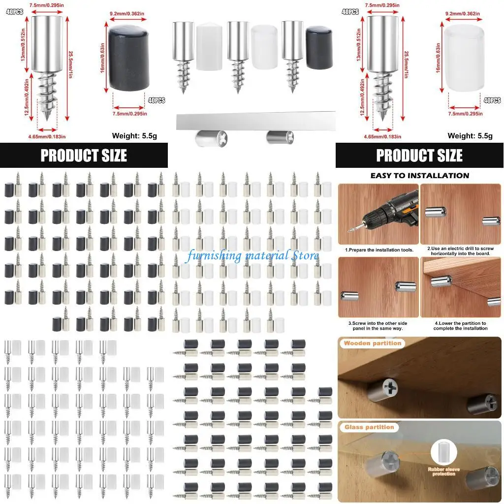 

Y5GD Laminate Support Hardware Wardrobe Cabinet Glass Hard Nonslip Partition