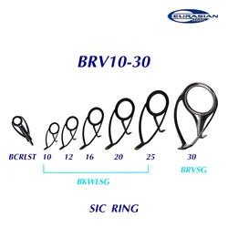 Copy Fuji Style ring guides set KW RV guide Kit Stainless steel Frame SIC Ring Heavy Spin Surf Fishing Rod Seabass Boat Rods