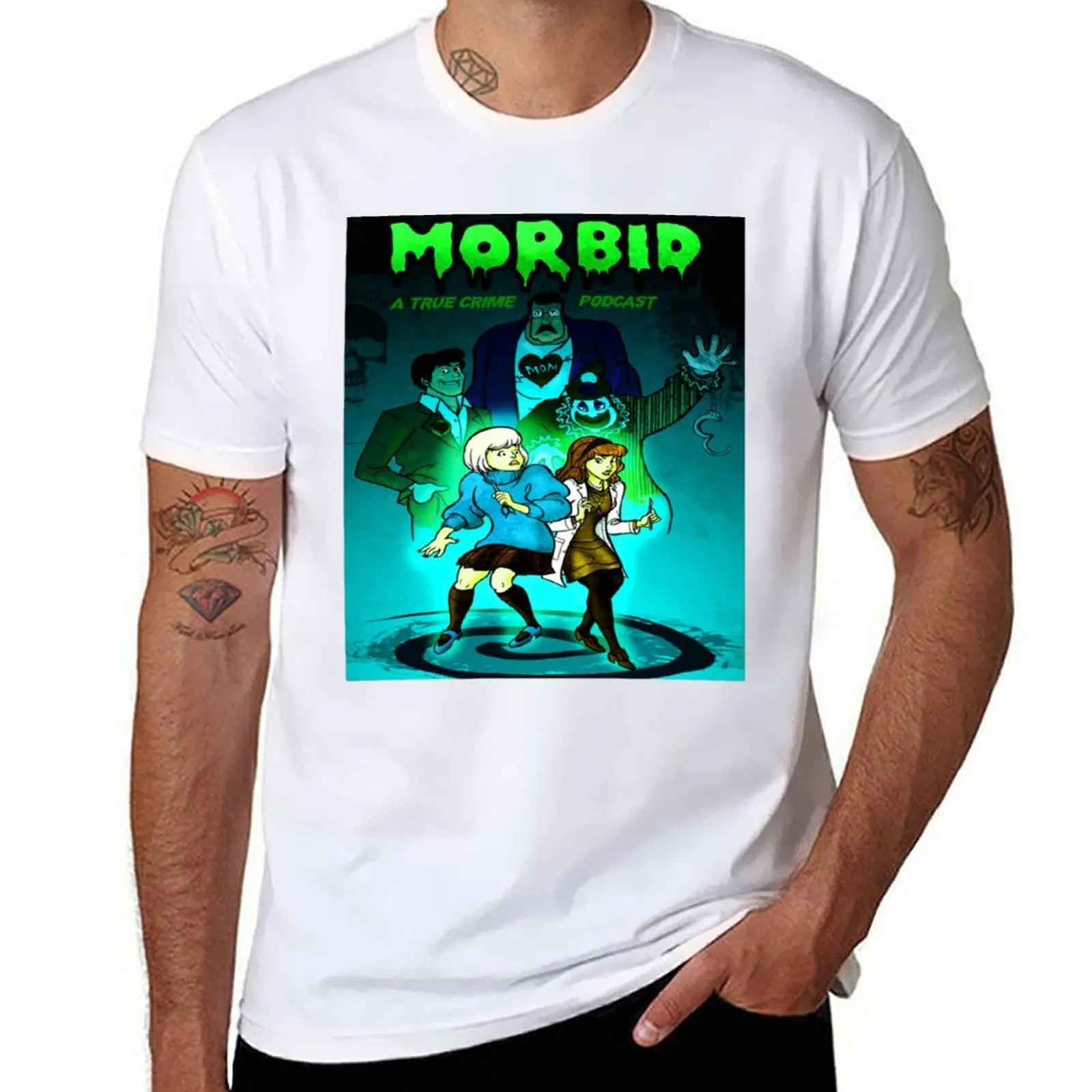 

morbid podcast T-Shirt man t shirt designer t shirts for man slim fit T-Shirt