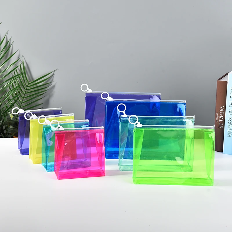 Pochettes à cosmétiques en PVC transparent avec logo personnalisé, trousse de maquillage, trousse de toilette de voyage avec fermeture éclair, grand stock, mélange de quantité, accepter